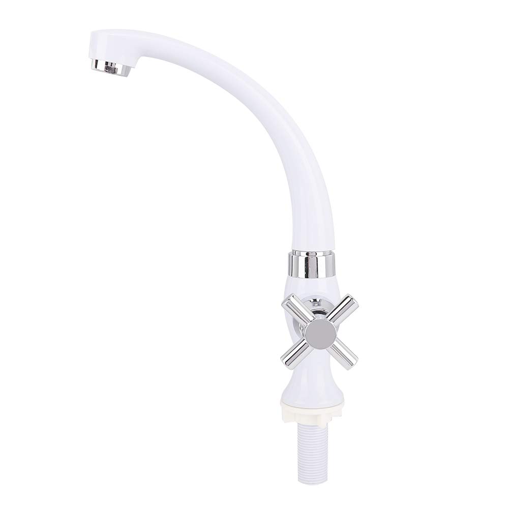 Alvinlite Cold Water Outdoor Faucet Single Type Cold Faucet Water Tap Single Hole Bathroom Sink Faucet for Bathroom