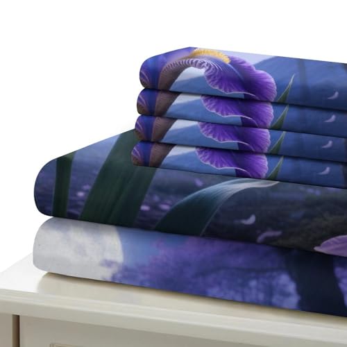 Housse de couette Iris 3D 220x240cm facile à border avec fermeture éclair - 6