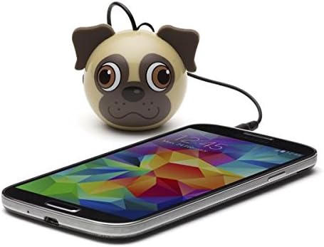 Rear view of KitSound Mini Buddy Pug speaker showing the speaker grille