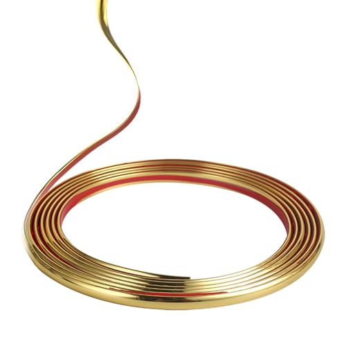 10m Goldene selbstklebende Zierleisten aus Metall Selbstklebende Fensterleisten können an der Bordüre Befestigt Werden PVC-Deckenleisten Heimdekoration