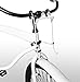 Colorbasket 02249 Powder Coated Mesh Bottom Lift-Off Steel Bike Basket, Foam Hooks, Velcro Strap, Removable, Scratch Resistant, White (Model: EV02249)
