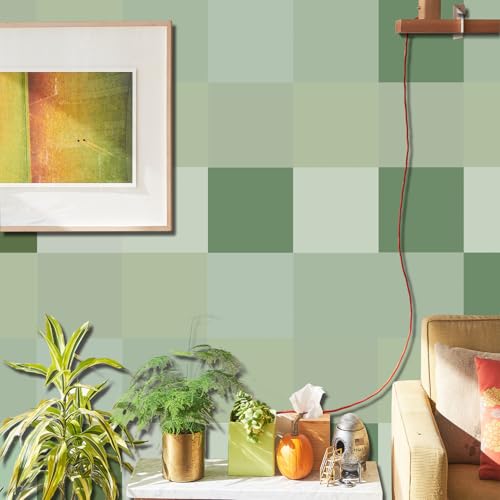 Azulejos Adhesivos Cocina 10x10 cm Minimalismo Verde Vinilos Baño Azulejos Impermeable Azulejos Adhesivos Baño Vinilo Pared Decoración de Muebles Azulejos Adhesivos (10 Piezas)