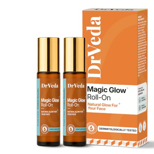 Image of Magic Glow Face Serum Roll-On | Glowing Skin & Tan Removal | Brightening, Hydrating & Dark Spot Reduction | With Niacinamide, Hyaluronic Acid & Natural Extracts | For Women & Men | (2)