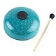 Tongue Drum Handpan-Trommel Zungentrommel aus Kohlenstoffstahl Mini 6 Noten Sorgenfreies Trommel-Percussion-Instrument mit Trommelstock für Anfänger (Grün)