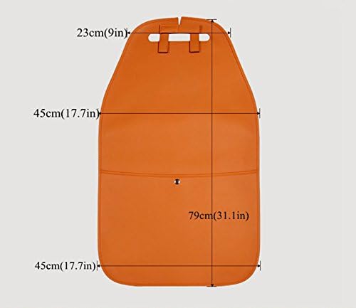 Miniatura 5 de HCMAX Paquete de 2 alfombrillas protectoras para respaldo de asiento de automóvil, impermeables, fáciles de limpiar, multifuncionales, bolsa de
