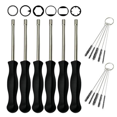 YGQ Lot de 6 outils de réglage de carburateur pour Husqvarna Poulan Craftsman Stihl Echo Weed Eater Coupe-fil, tronçonneuse, souffleur et tournevis de...