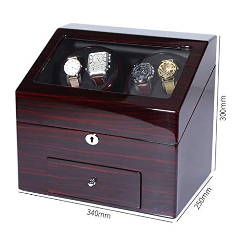Caja giratoria para relojes de doble reloj automáticos perfecta para el dormitorio de lujo 7
