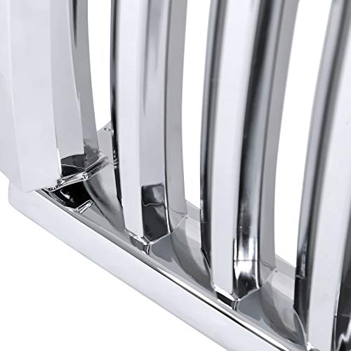 Spec-D Tuning Chrome Grill Grille Vertical Compatible With Chevrolet Chevy Silverado 1999-2002 #TOP5