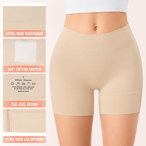 ForeverShaper Slip Shorts for Under Dresses Women Anti Chafing Seamless - 4