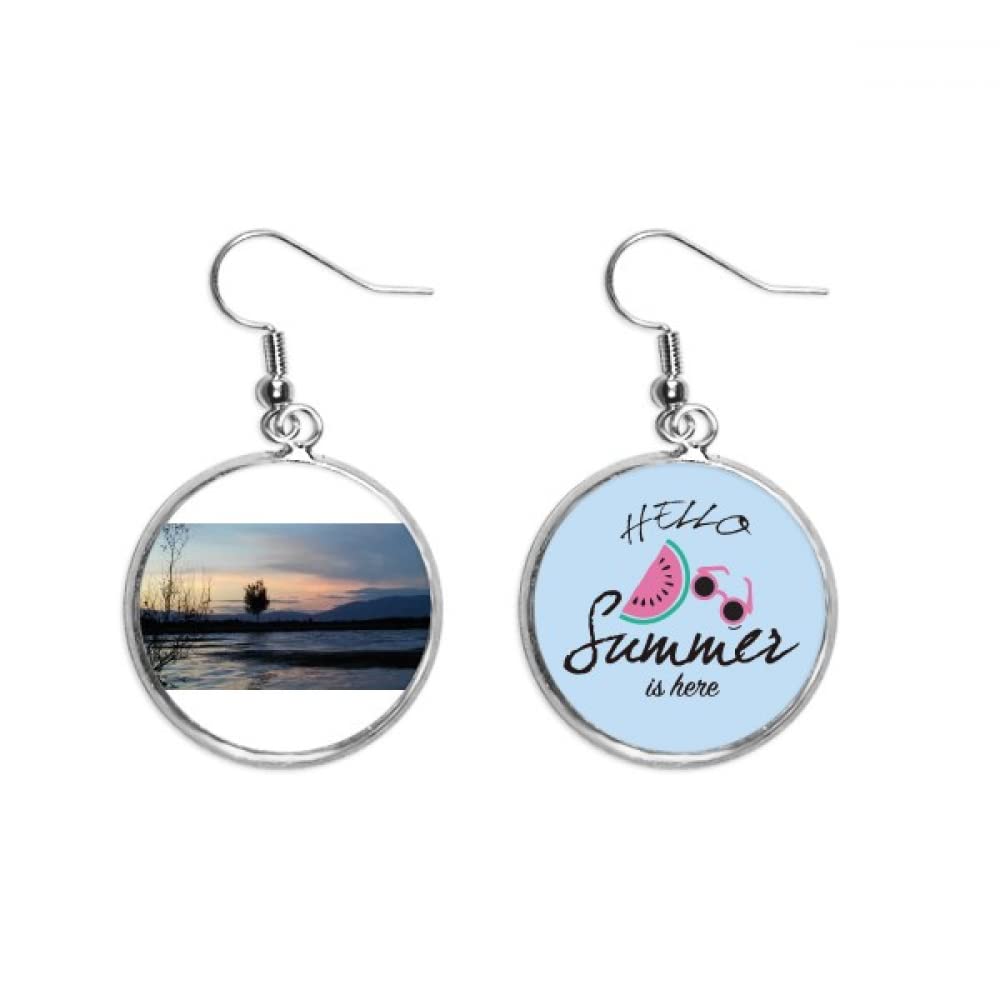 Pendientes de sandía joyería lóbulo verano playa accesorios mujer 5
