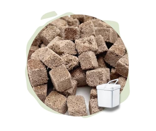 Warnick´s Tierfutterservice Naturhäppchen Tubifex FD, Schlammröhrenwürmer gefriergetrocknet - 1000 ml in Eimer - Naturfutter für Zierfische