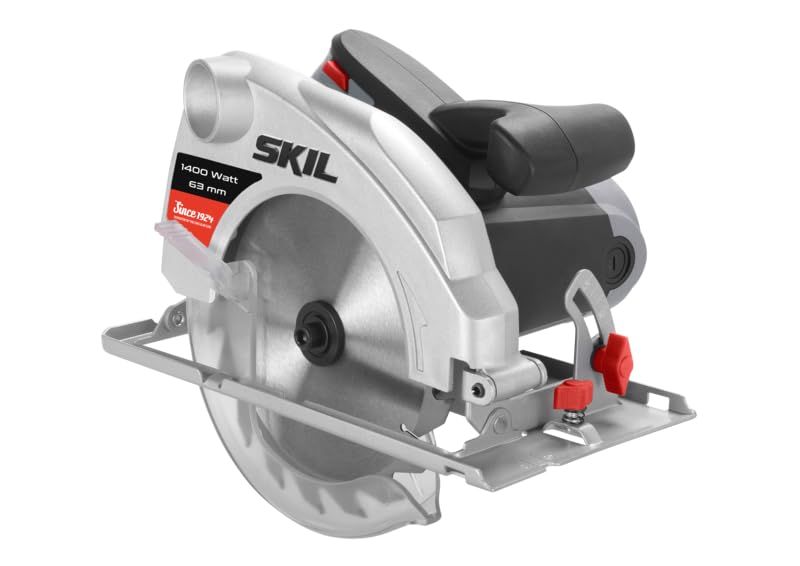 Skil Sierra circular 1054 AA con 1400 W (capacidad de sierra de 63 mm, Girff ergonómica, rodamientos sellados, sierra circular) F0151054AA