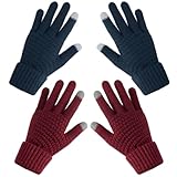 Premillow Winterhandschuhe für Damen – warme Strickhandschuhe mit elastischer Manschette für...