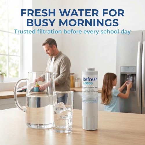 Image of Refresh R-9006 Refrigerator Water Filter Replacement for UFK8001, WF295, WSM-2, Compatible with Whirlpool, Maytag, Jenn-Air & KitchenAid, NSF /ANSI 42 Tested, BPA-Free Water Filter (1 Pack, Standard)