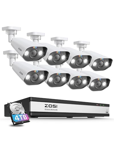 ZOSI 16CH 4K PoE Security Camera System with Smart AI Detection