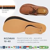 biped minimal sole LEDIGOS - 2 pary wkładek do butów minimalnych i bosych - wysokiej jakości skórzane wkładki z węglem aktywnym - dla dorosłych i dzieci(41)