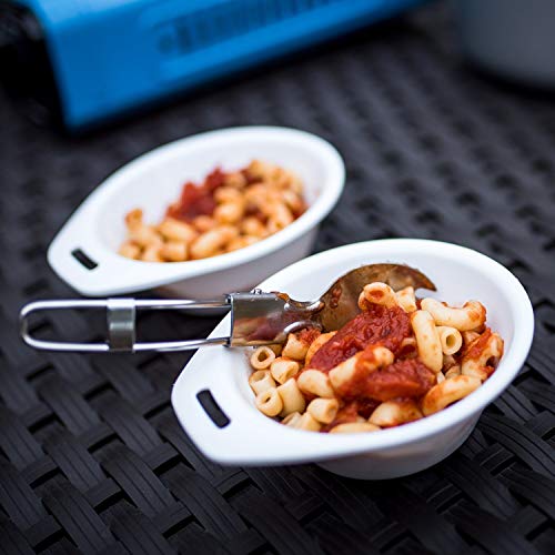 Mallome Camping Cookware Mess Kit Backpacking Gear & Hiking Outdoors Bug Out Bag Cooking Equipment Cookset | Lightweight, Compact, Durable Pot Pan Bowls (Green 1L 18 Pc) #TOP7