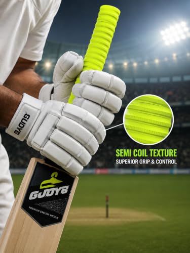 Image of Professional Cricket Bat Handle Semi Coil Grips with Better Shock Absorption | Cricket Accessories Bat Handle Grips, Pack of 1 (Orange)