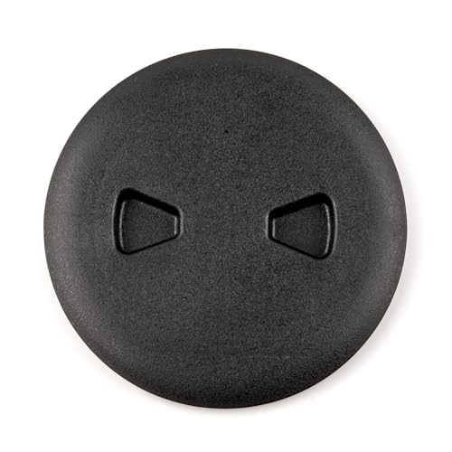 T-H Marine Low Profile Twist-Out Deck Plate - 4 in Black - Quick Access Screw-Out Hatch Cover with Textured Lid - Watertight O-Ring Gasket - Hidden Fasteners - Smooth Overlap Frame by T-H Marine - Used condition - US$15.33