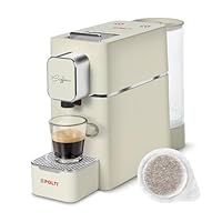POLTI Coffea S15C, Espressomaschine, kompatibel mit E.S.E-Pads, 44 mm, Tank 0,85 l, Pumpendruck 19 bar, cremefarben