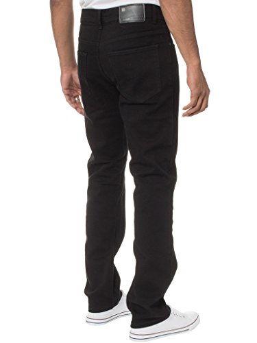 New Mens ENZO Stretch Straight Leg Regular Fit Classic Basic Denim Jeans