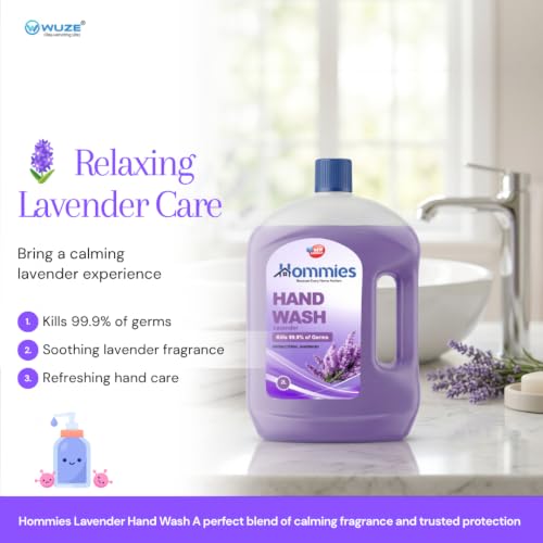 Image of Hommies Liquid Handwash Refill Pack, Lavender, 2 Ltr