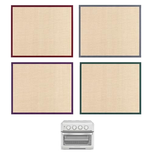 Image of Reusable Silicone Liners For Cuisinart TOA-60 TOA-65 TOA-70 Air Fryer Toaster Oven, Accessories For Cuisinart Convection Toaster Oven basket（4 PCS ）