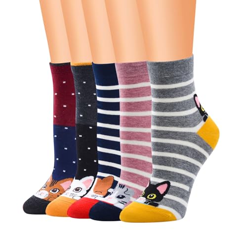 5 Paar Tiere Kindersocken,Unisex Baumwolle Socken Ohne Naht...