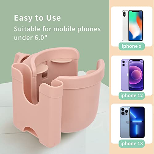 Getränkehalter für Kinderwagen Zubehör Buggy, Suranew Flaschenhalter Fahrrad Universal Kinderwagen Buggy Cup Holder für Trinkflaschen Nuckelflaschen Kaffeehalter (Pink)
