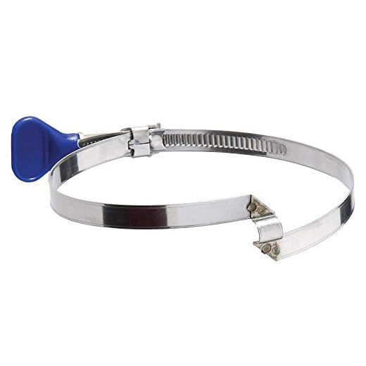 Rockler Keyed Bridge Hose Clamps (Pack of 5) - 4” Stainless Steel Hose Clamps - Superior Connection Strength Hose Clamp Protector - Hose Support Clamp for Powerful Clamping Force