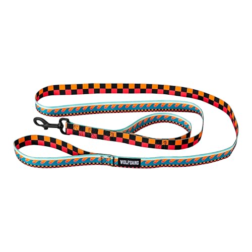Wolfgang Heavy Duty Dog Leash, Pull-Tested for Walking & Training, Buenaonda Print, Dual Handle Large by Wolfgang Man & Beast - Used condition - US$20.37