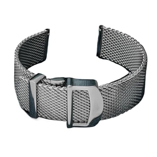 [�^�u���b�g] 20mm 22mm �u���X���b�g ���^�����b�V���E�H�b�`�o���h �~���l�[�[ �X�e�����X�X�`�[���E�H�b�`�o���h IWC PORTOFINO PORTUGIESER ���X�g�o���h�A�N�Z�T���[�ƌ݊�������(22mm)