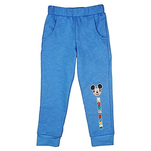 Pojke jogging fritidsbyxor bomull Musse Pigg Disney baby i storlek 80 86 92 98 104 110 för 1 2 3 4 år gammal