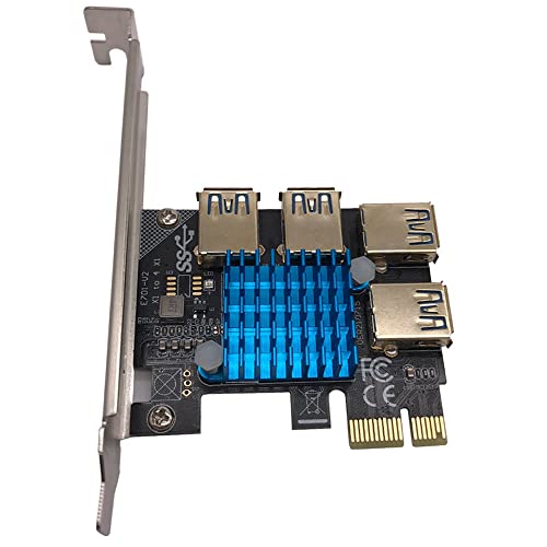 Manque de ports PCIe ? Carte adaptateur PCI-E 1X vers 4 ports USB 3.0