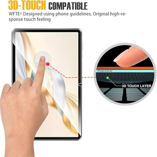 World biz 2 Pack Screen Protector for Honor Pad X9a/ Honor Pad X9 11.5 Inch Tablet, Tempered Glass Premium Film Guard, 9H Hardness, Anti-Scratch, HD Transparent HONOR Pad X9a/X9 - Image 4