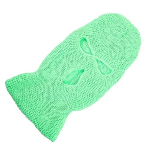 Holibanna Mascarilla de Ski de 3 Agujeros para Hombre y Mujer, Máscara Deportiva Cálida, Color Verde Claro miniatura 1