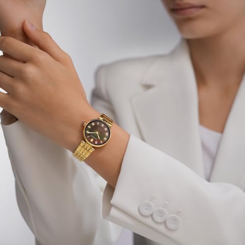Image of Sandoz Orangerie Premium Quartz Black MOP Dial Swiss Made Watch for Women - SZWLG0001702
