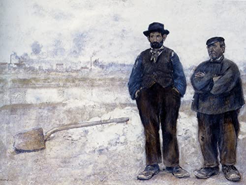Impression d'affiches Jean Raffaelli Toile les deux ouvriers 60x90cm