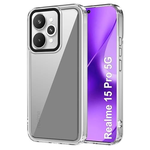 Image of Zapcase Back Case Cover for Realme 15 Pro 5G | Compatible for Realme 15 Pro 5G Back Cover | Case Cover with Camera Protection | (TPU + PC | Transparent)