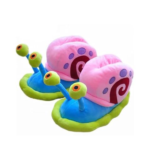 Women Winter Lovely Cute Gary Snail Slippers Warm Cute Cartoon Snail Cotton Slides House Shoes Foot Wear Indoor Shoes