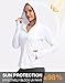 G Gradual Women's UPF 50+ Sun Protection Hoodie Jacket Lightweight Zip Up Jackets Long Sleeve Shirts for Women Hiking Outdoor(White,XXL)