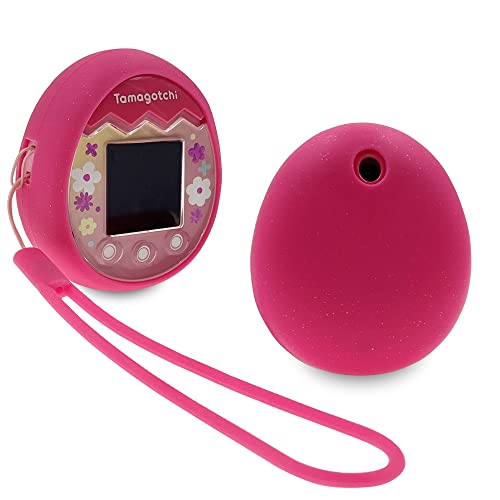 LeoTube Silicone Cover & Lanyard for Tamagotchi Pix Pet (Peach Pink)