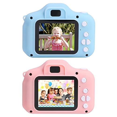 X2 Children Mini Camera Kids Educational Toys for Baby Gifts Birthday Gift Digital Camera 1080P Projection Video Camera Shooting (Green)