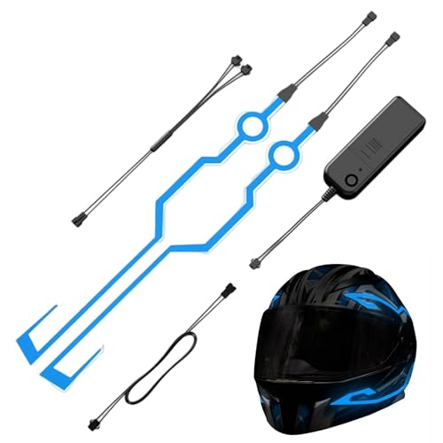 Casques de Moto LED Strip,Voyant Lumineux LED pour Casques de Moto | Casques de Moto Casques à lumière LED Accessoires pour Bandes Lumineuses