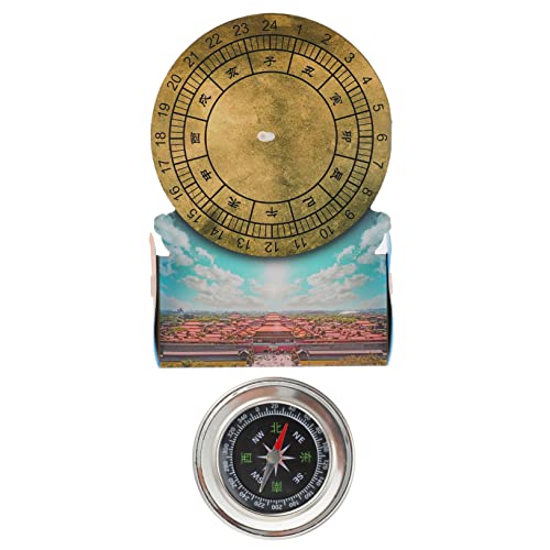 ifundom 1set Educational Boys and Girls Sundial Clock Model Scientific Toy for Learning About and Sun Shadows for Classroom and Home Use