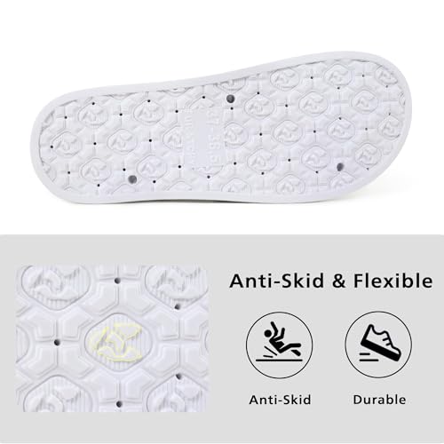 Image of Fur Story Womens Slides House Slippers Rhinestone Glitter Slides Cute bling Flat for Women Platform Sandals Cozy Bedroom Slippers Shower Shoes