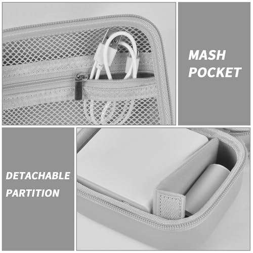 Image of Sticker Printer Case for IDPRT /for Anycash /for ETIKEZ PM290C / for Memoking T02 / for Phomemo M02 / T02 / Q30S Mini Photo Printer. Holder for Label Maker, Thermal Paper, USB Cable (Box Only)-Gray