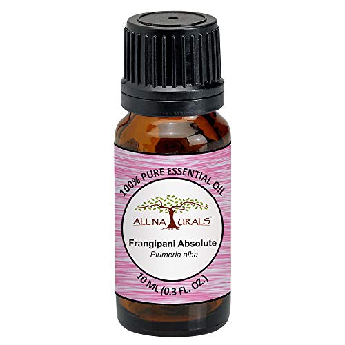 Image of ALL NATURALS Frangipani Absolute Essential Oil 100% Pure for Aromatherapy, Natural Perfumes, Massage, Diffusers(10ml)