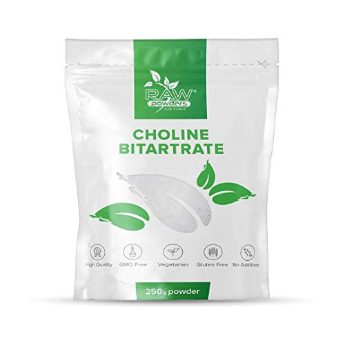 RP Cholin Bitartrat 250gr Pulver | Choline Bitartrate für Gedächtnis, Gehirn & Konzentration | Milch und Glutenfrei | Hergestellt in ISO-Zertifizierten Betrieben (250 grams) Cover