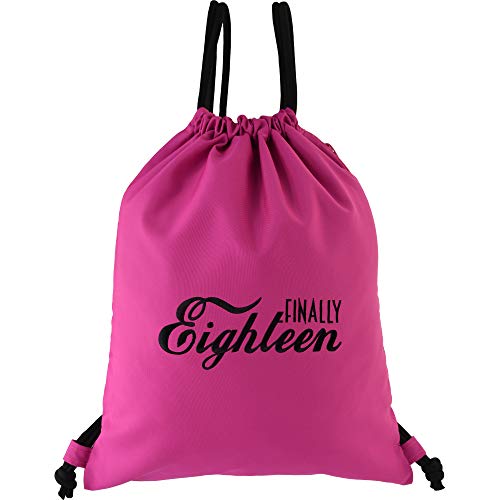 Sac de gym fille original noir rose | Idée cadeau ado pour sport et école